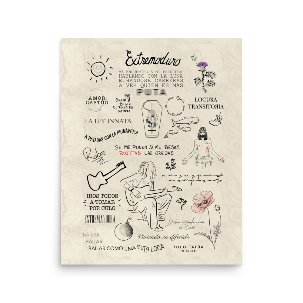 Poster Robe Iniesta / Extremoduro